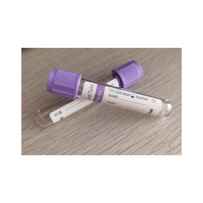 CE 마크 라벤더 상부 EDTA 튜브 8ml-10ml Edta K3 채혈 튜브