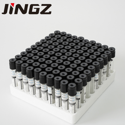 블랙 캡 1.6ml 1.28ml 나트륨 시트라트 3.8% ESR 튜브 혈액 검사 튜브