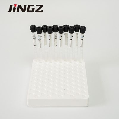 검은 ESR 튜브 1.6 밀리람베르트 구연산나트륨 3.8% 혈액 샘플 수집 튜브 8*120mm