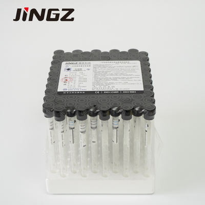 검은 ESR 튜브 1.6 밀리람베르트 구연산나트륨 3.8% 혈액 샘플 수집 튜브 8*120mm