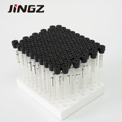 검은 ESR 튜브 1.6 밀리람베르트 구연산나트륨 3.8% 혈액 샘플 수집 튜브 8*120mm