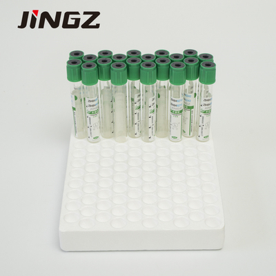 녹색 리튬헤파린 혈액 샘플 수집 튜브 진공시험 튜브 2-10ml