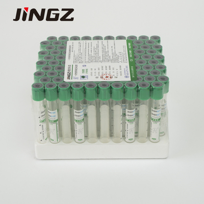생화학 검사를 위한 13*75mm 그린탑 리튬헤파린 튜브 4 Ml 혈액 튜브