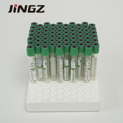 2-5ml 글라스 플라스틱 혈액 샘플 수집 튜브 녹색 리튬헤파린 배큐테이너