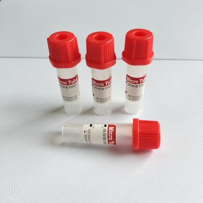 첨가물 없음 빨간색 미니 튜브 0.5ml 소아 혈액 수집 튜브