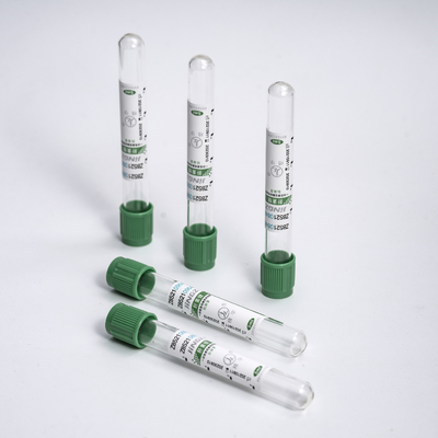 녹색 리튬헤파린 혈액 샘플 수집 튜브 진공시험 튜브 2-10ml