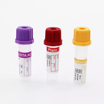 라벤더 소형 EDTA 튜브 마이크로 비 진공 Edta 0.5 ml 소아 검사용