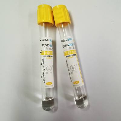 건강진단을 위한 CE 13*100mm Sst  겔화법 활성체 튜브 황금 꼭대기