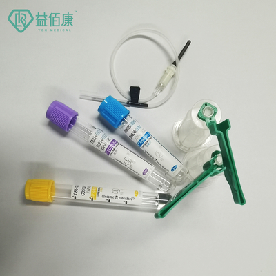 안전 홀더와 25 계측기 채혈 버터플라이 니들 2-10ml
