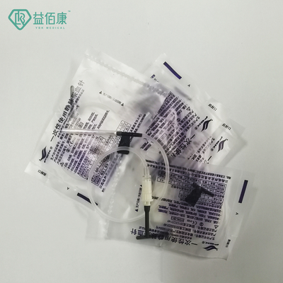 한개 날개 개별 패키지와 22G 검은 채혈 버터플라이 니들