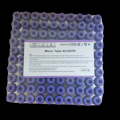 작은 작은 페디아트릭 Edta는 8*45mm PP Edta 샘플 병을 관을 답니다