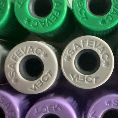 고무마개 Dia.13mm 모이는 캡과 SAFEVAC 클로즈 타잎 혈액 튜브 캡