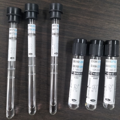 블랙 캡 1.6ml 1.28ml 나트륨 시트라트 3.8% ESR 튜브 혈액 검사 튜브