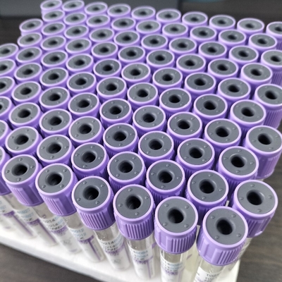 라벤더 K2 EDTA 튜브 드로 부피 1ml-10ml 혈액 수집