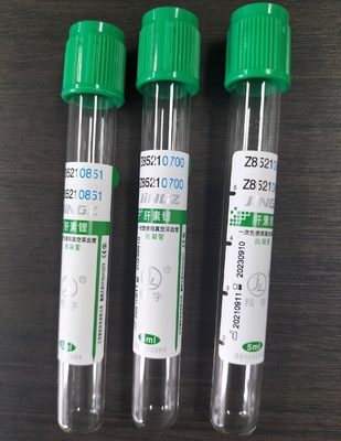 바쿠테이너 혈액 검사 수송 용기 리?? 헤파린 튜브 OEM 라벨 100pcs 패키지 1-10ml