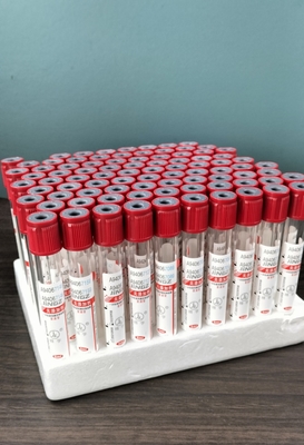 제조업체 평면 튜브 진공 혈액 샘플 수집 튜브 의료 혈액 수집 2ml3ml5ml
