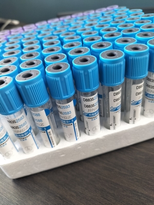 의료 맞춤형 PET 유리 검사 나트륨 시트라트 3.2% PT 튜브 2-10ml 진공 혈액 수집 튜브