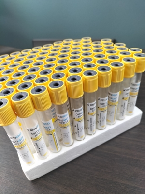 의학적 젤과 응고 활성제 금색 혈액 샘플링 튜브 CE 2ml-10ml
