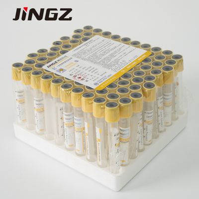 의학적 젤과 응고 활성제 금색 혈액 샘플링 튜브 CE 2ml-10ml