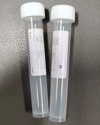 실험실 표본 운송을 위한 백색 캡 평면 시험관 10ml 16*100mm