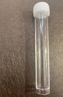 실험실 표본 운송을 위한 백색 캡 평면 시험관 10ml 16*100mm
