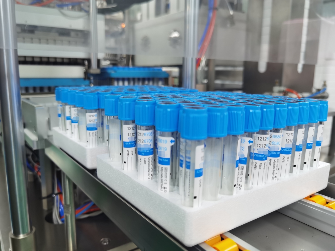 의료 맞춤형 PET 유리 검사 나트륨 시트라트 3.2% PT 튜브 2-10ml 진공 혈액 수집 튜브