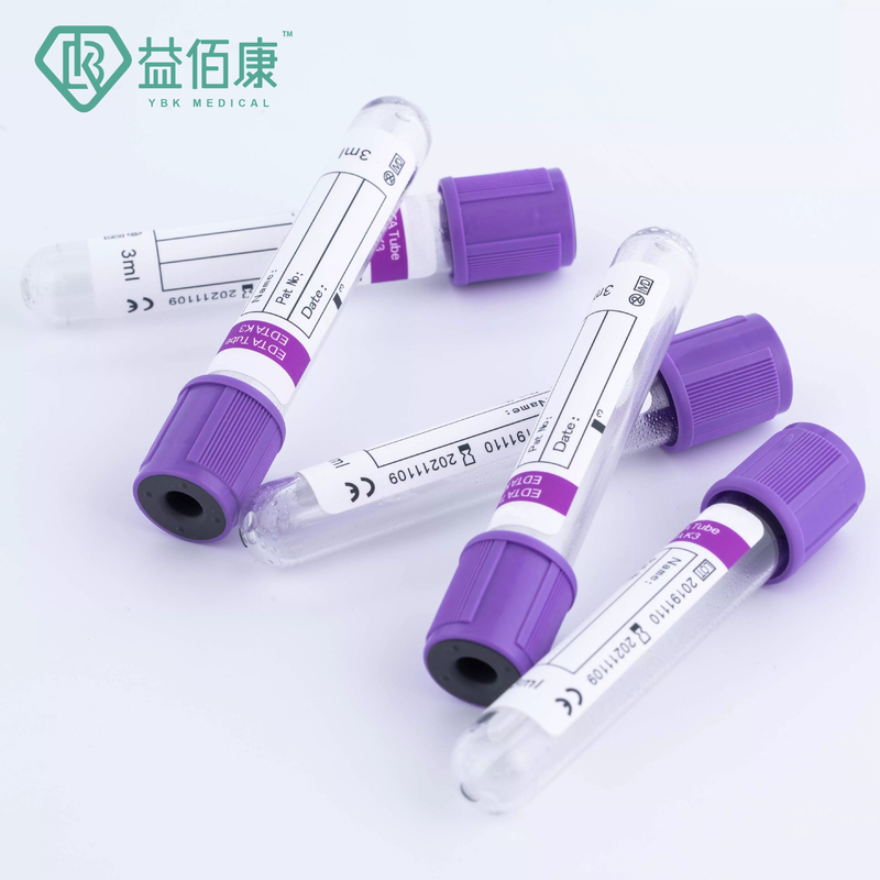 OEM 브랜드와 K3 EDTA 혈액 샘플 물약병 3 밀리람베르트 13*75mm 글라스 진공관