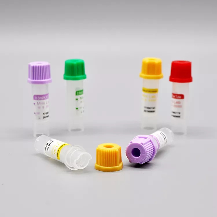 병원을 위한 어린이 사용 0.5 밀리람베르트 극소 EDTA 튜브 8*45mm 비진공식