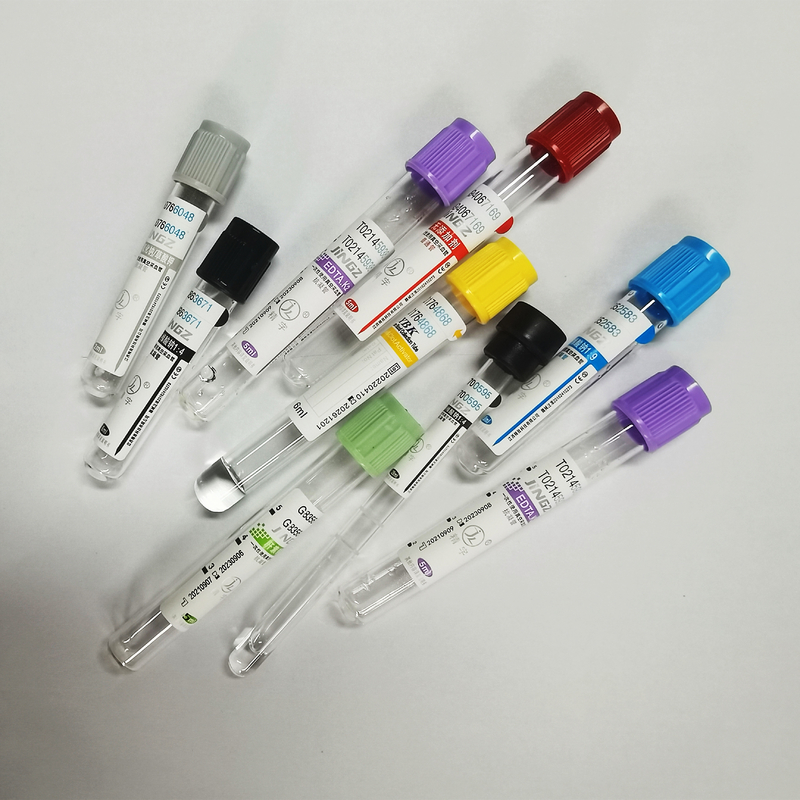 높이에 따른 혈액 검사 진공을 위한 JINGZ 0.5ml-10ml K2 EDTA 튜브