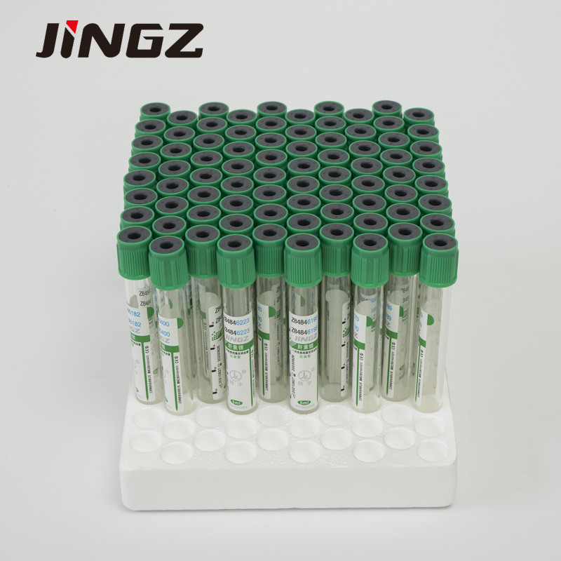 생화학 검사를 위한 13*75mm 그린탑 리튬헤파린 튜브 4 Ml 혈액 튜브