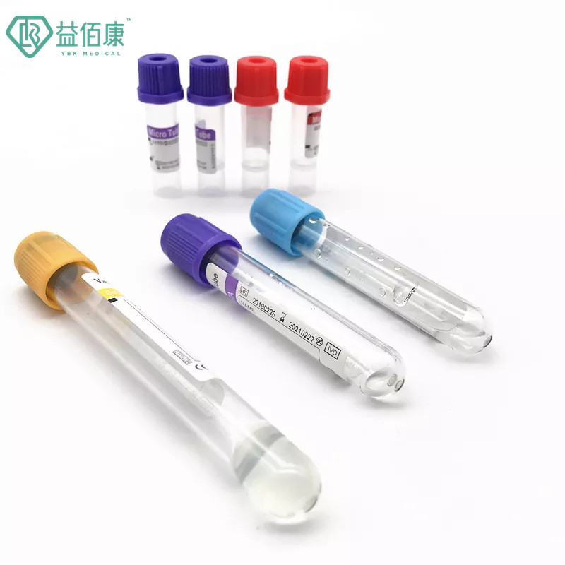 의료 비 진공 마이크로 혈액 수집 튜브 0. 25ml 0.5ml 1ml EDTA K2K3 / 젤 튜브